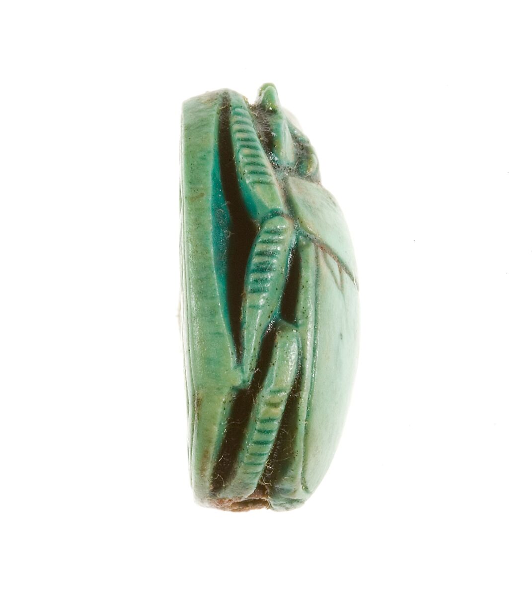Scarab Inscribed for the God's Wife Hatshepsut, Steatite (glazed)