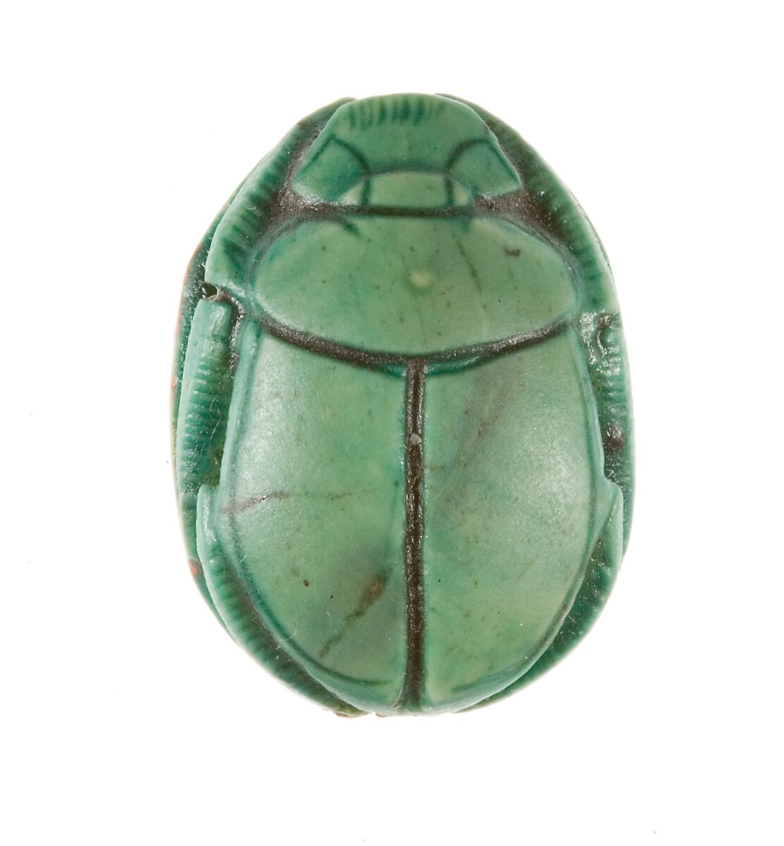 Scarab Inscribed for the God's Wife Hatshepsut, Steatite (glazed)