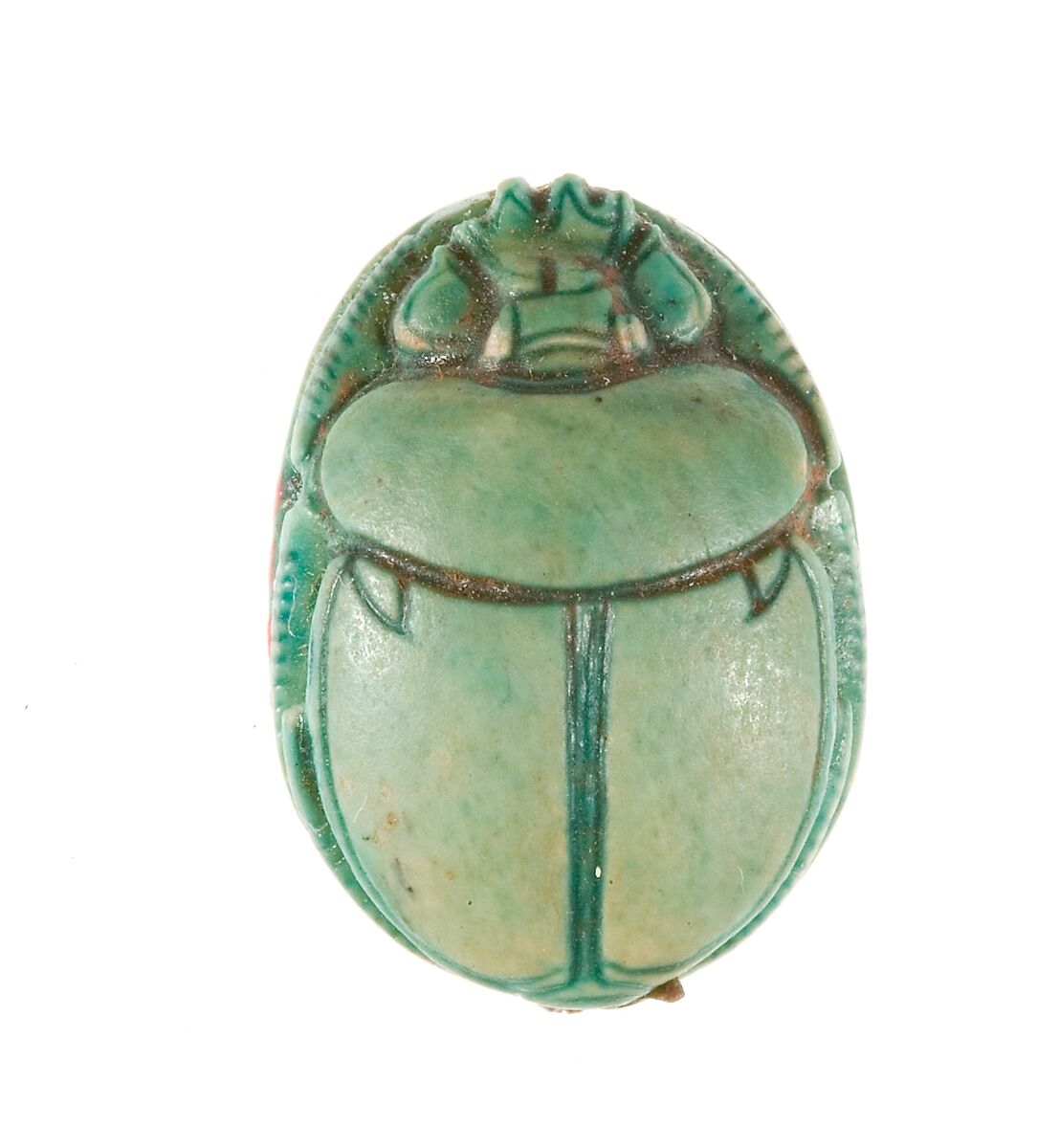 Scarab Inscribed for the God's Wife Hatshepsut, Steatite (glazed)