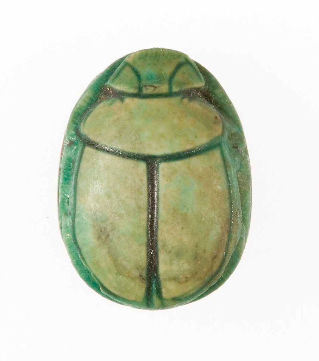 Scarab Inscribed with the Name Hatshepsut, Steatite (glazed)