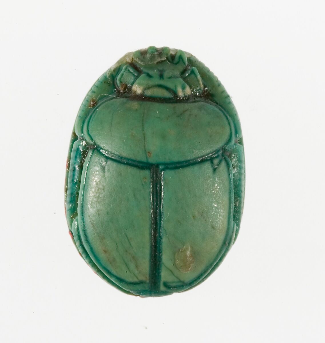Scarab Inscribed with the Name Maatkare (Hatshepsut), Steatite (glazed)