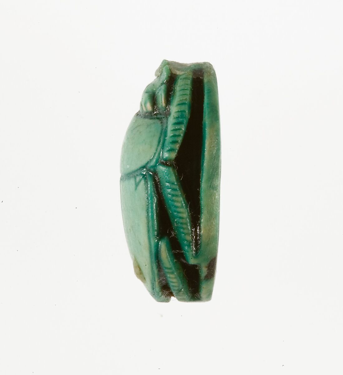 Scarab Inscribed with the Name Maatkare (Hatshepsut), Steatite (glazed)