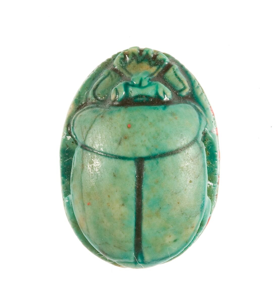 Scarab Inscribed King of Upper and Lower Egypt Maatkare, Having Dominion, Steatite (glazed)