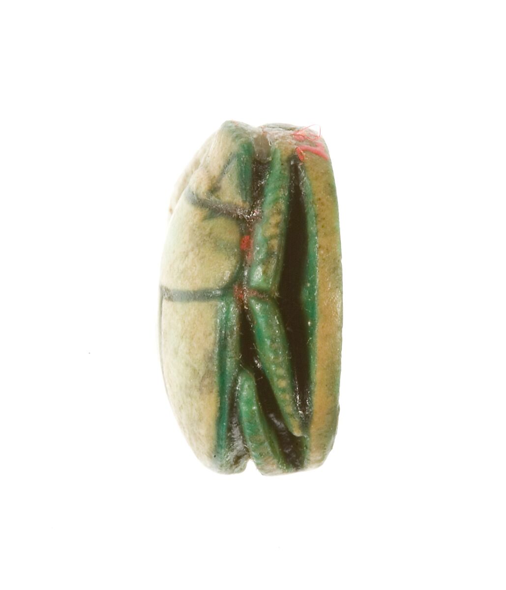 Scarab Inscribed for Maatkare (Hatshepsut), Lord of the Two Lands, Steatite (glazed)