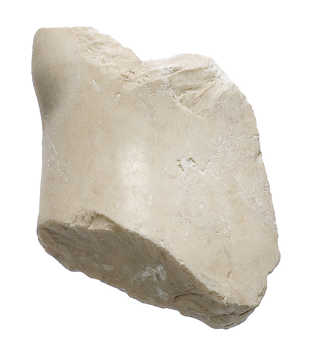 Knee fragment, probably male, Indurated limestone 
