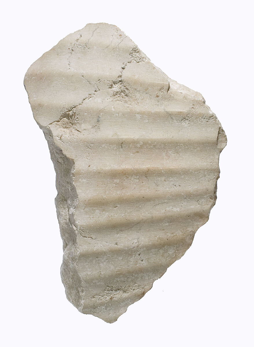 Body with kilt gathers, Indurated limestone 