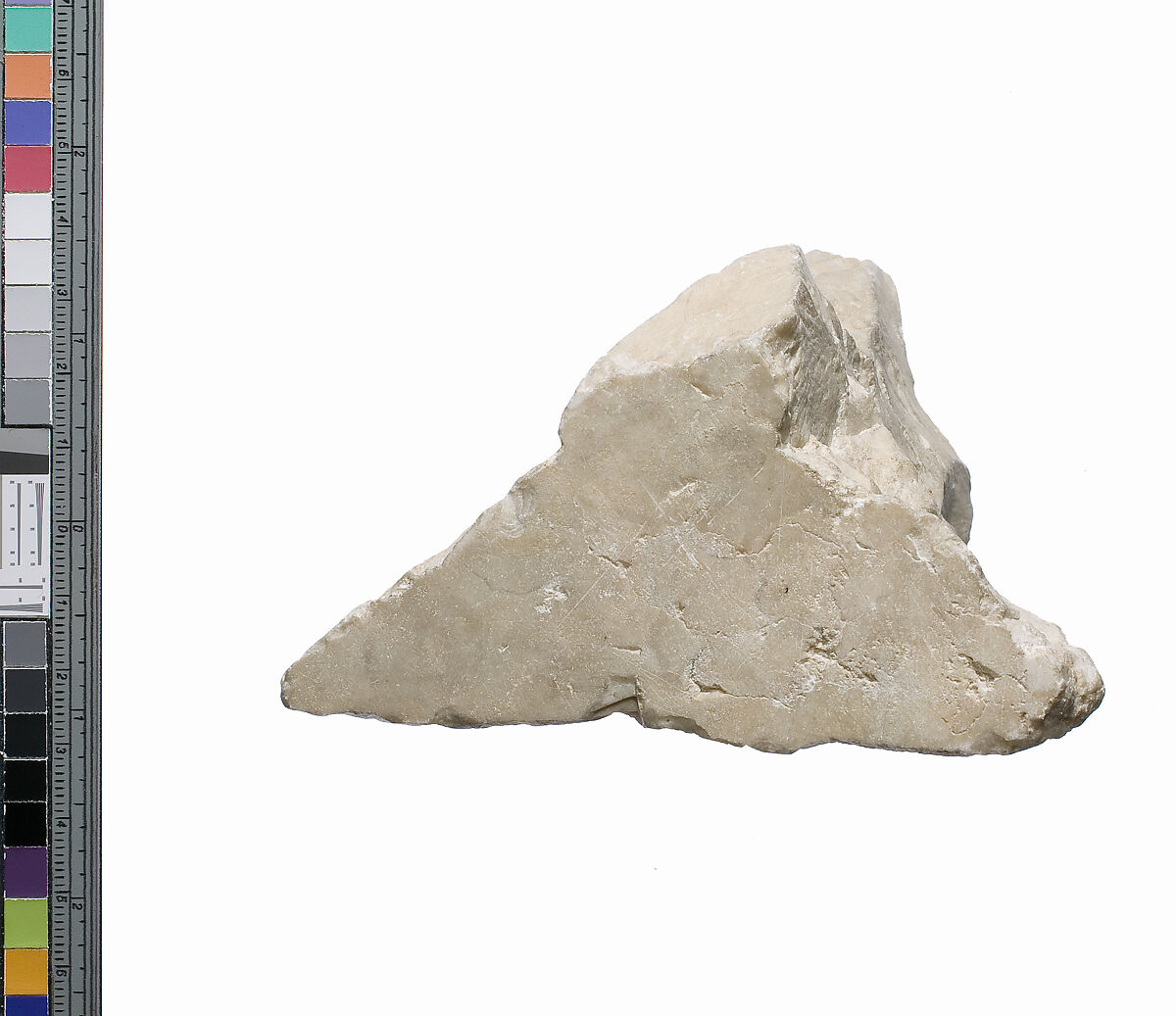 Offering table with arm, Indurated limestone