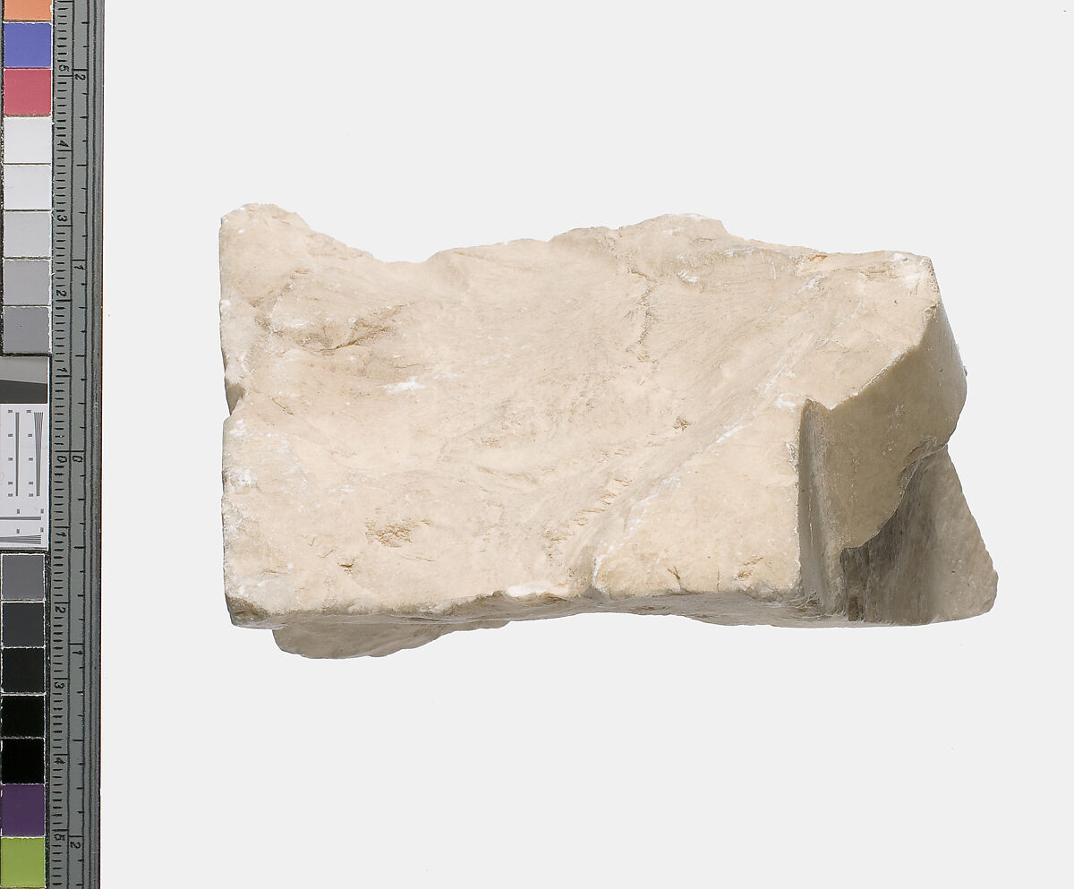 Offering table with arm, Indurated limestone