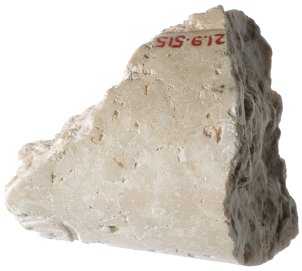 Left forearm with Aten cartouche, Indurated limestone