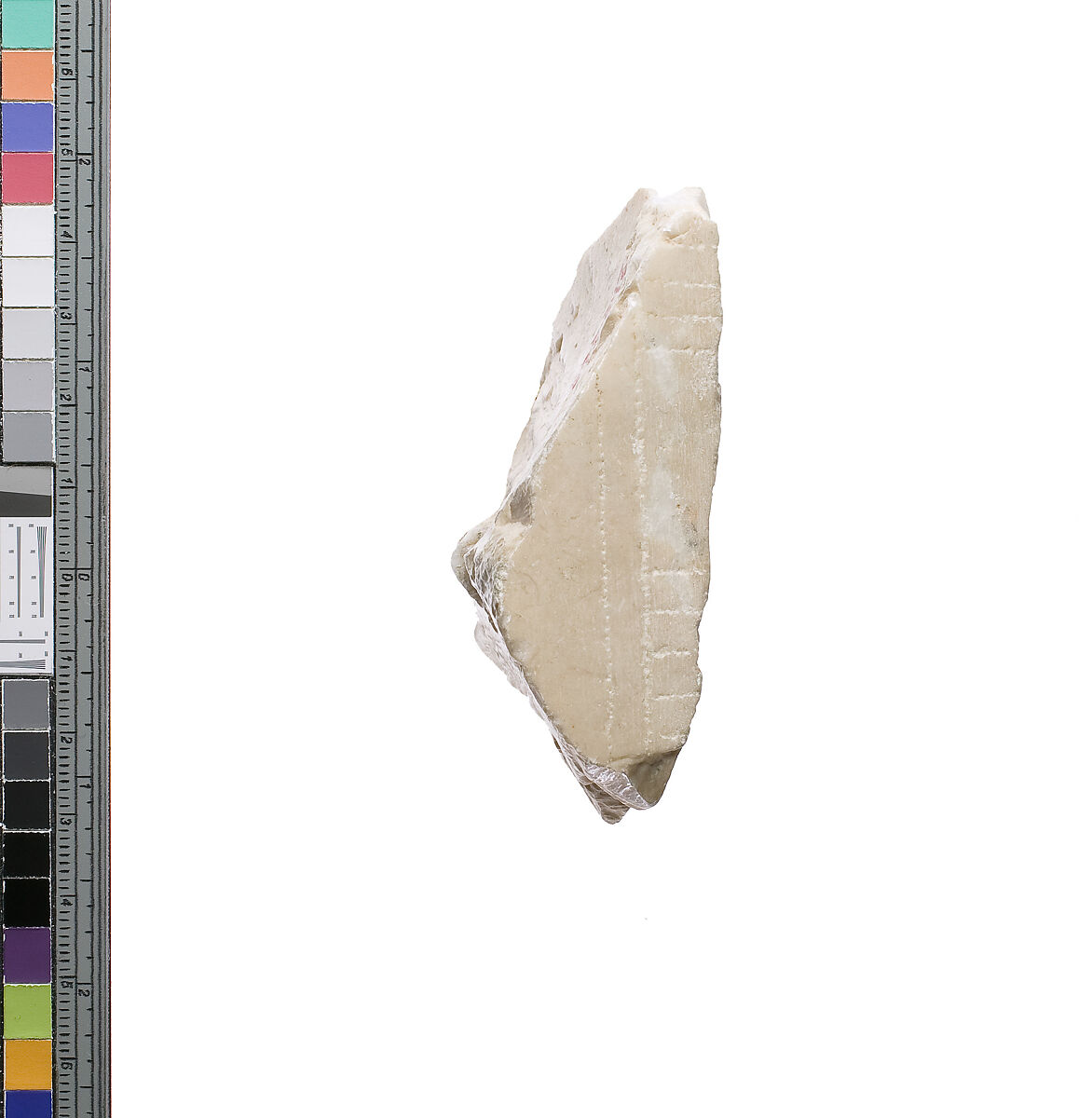 Throne block with princess title and and border pattern, Indurated limestone