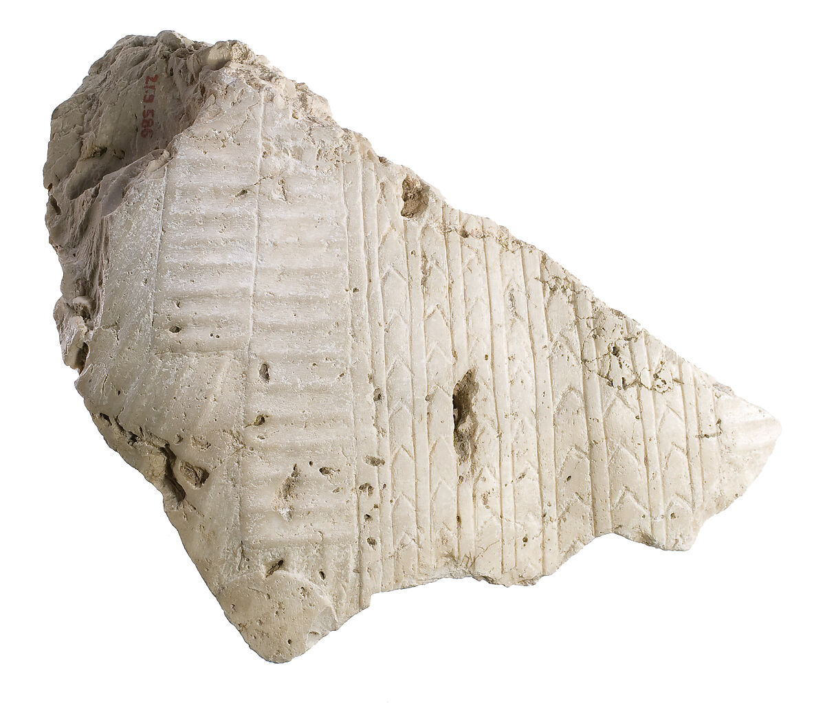 Akhenaten body with garment, Indurated limestone 