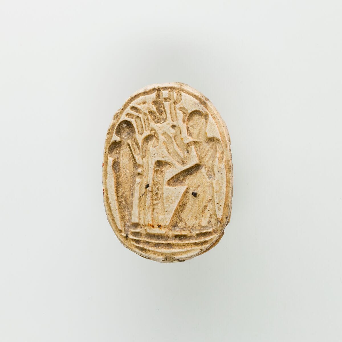 Scarab of Ramesses II, Glazed steatite 