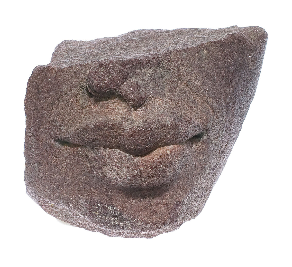 Mouth of Akhenaten or Nefertiti, Red quartzite 