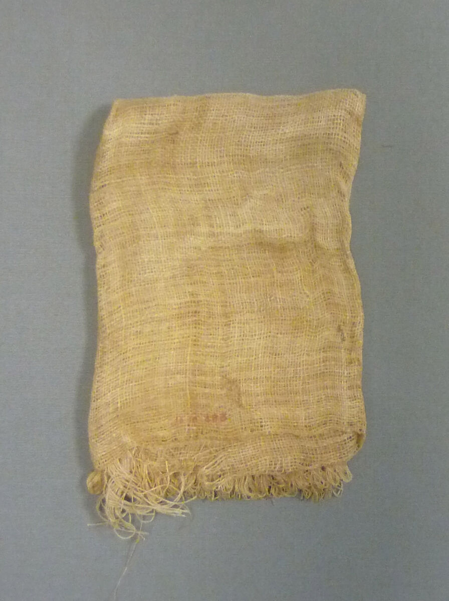 Miniature Linen Sheet From Foundation Deposit 2 of Hatshepsut's Valley Temple, Linen