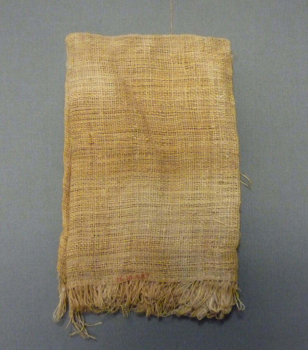Miniature Linen Sheet From Foundation Deposit 2 of Hatshepsut's Valley Temple, Linen