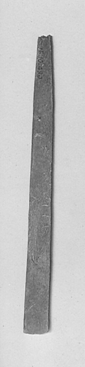 Inscribed Chisel From Foundation Deposit 2 of Hatshepsut's Valley Temple, Bronze or copper alloy 