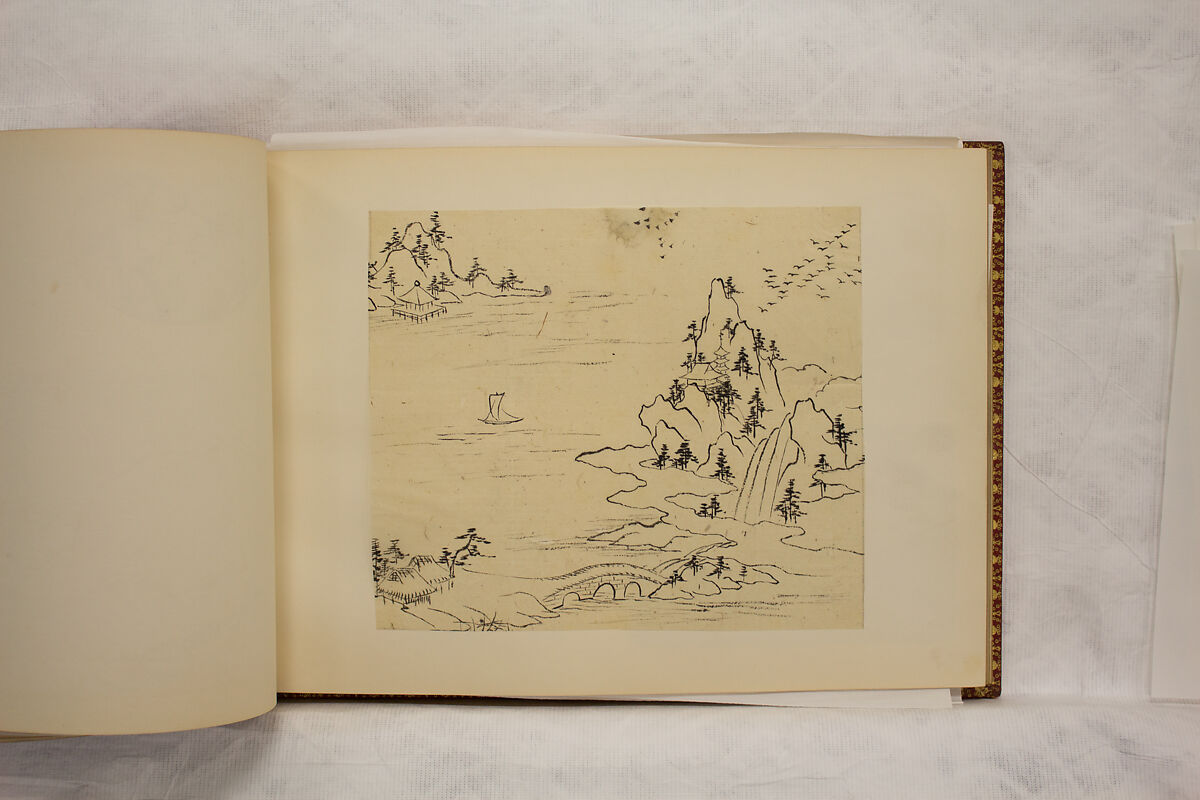 Album of Sketches and Drawings, Unidentified artist, Album; ink and color on paper, Japan