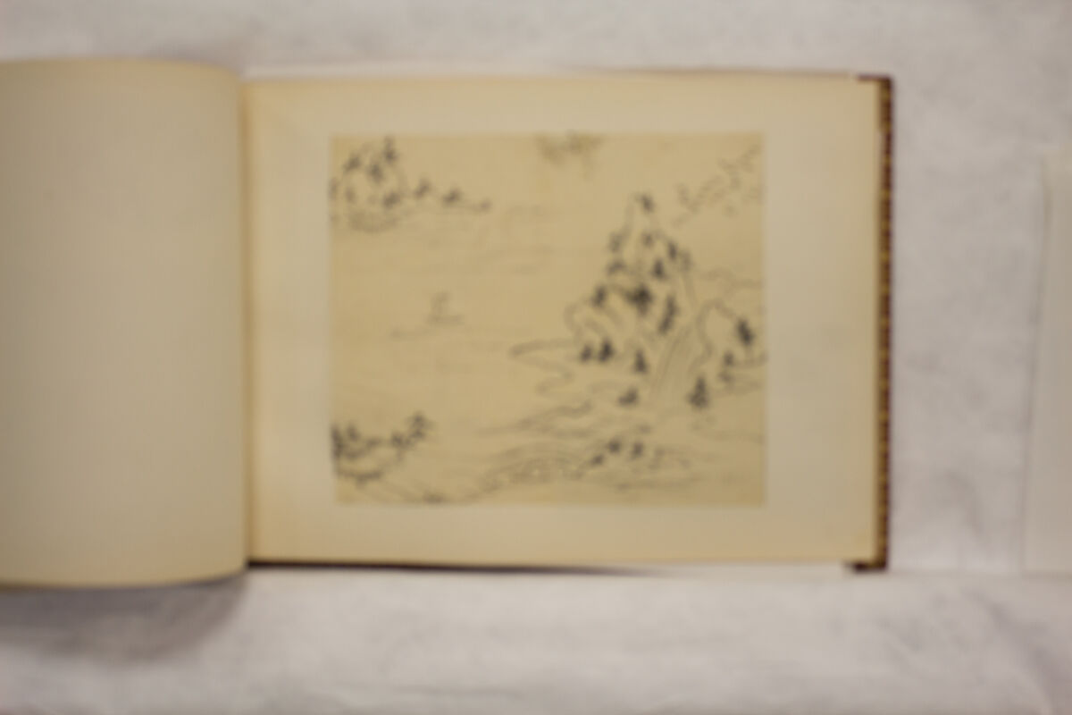 Album of Sketches and Drawings, Unidentified artist, Album; ink and color on paper, Japan