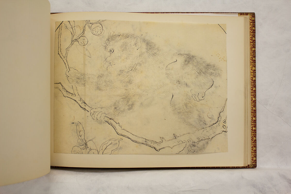 Album of Sketches and Drawings, Unidentified artist, Album; ink and color on paper, Japan