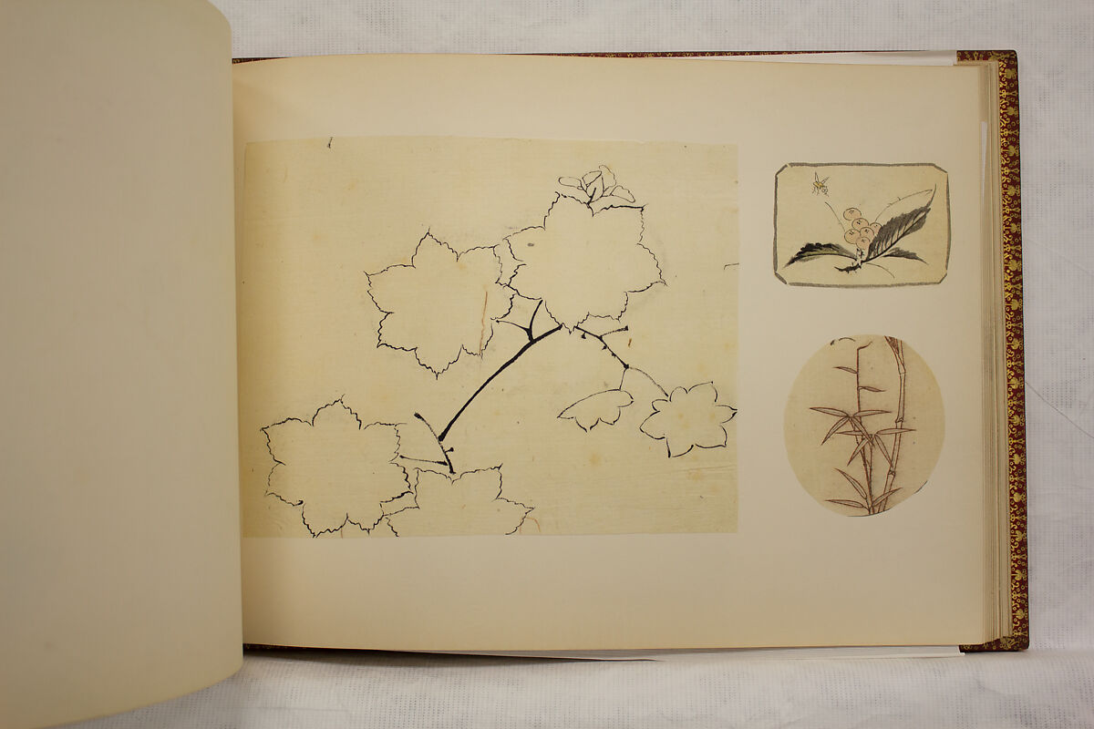 Album of Sketches and Drawings, Unidentified artist, Album; ink and color on paper, Japan