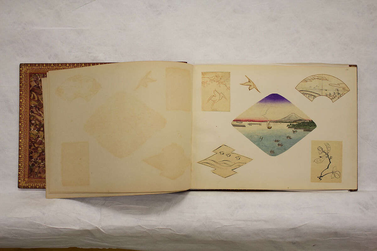 Album of Sketches and Drawings, Unidentified artist, Album; ink and color on paper, Japan
