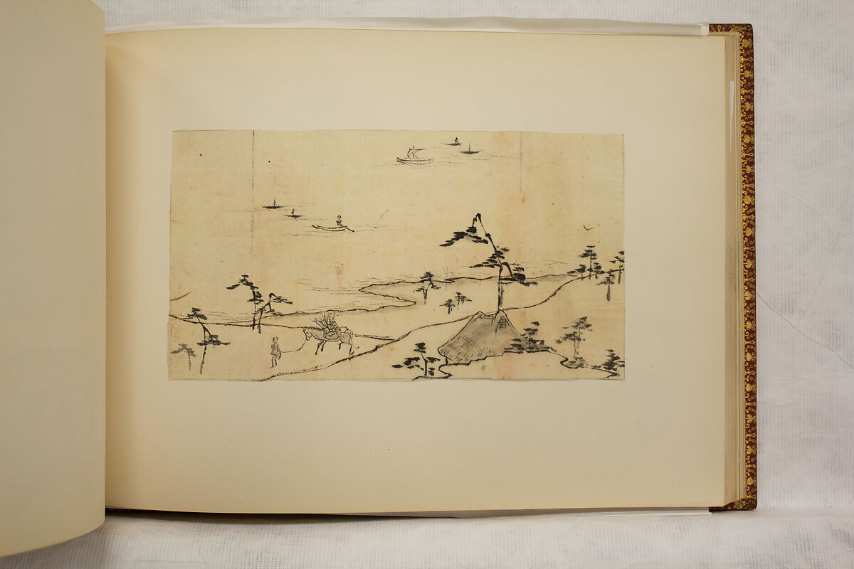 Album of Sketches and Drawings, Unidentified artist, Album; ink and color on paper, Japan