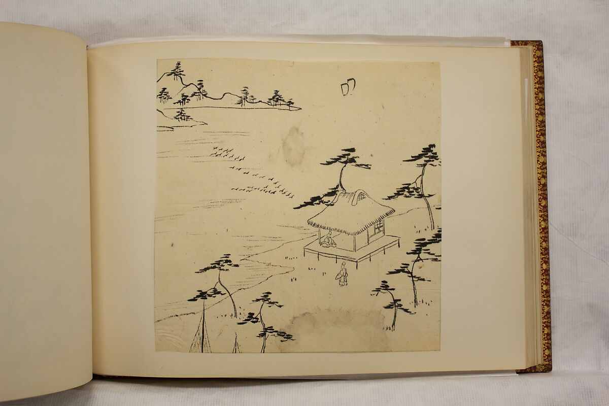 Album of Sketches and Drawings, Unidentified artist, Album; ink and color on paper, Japan