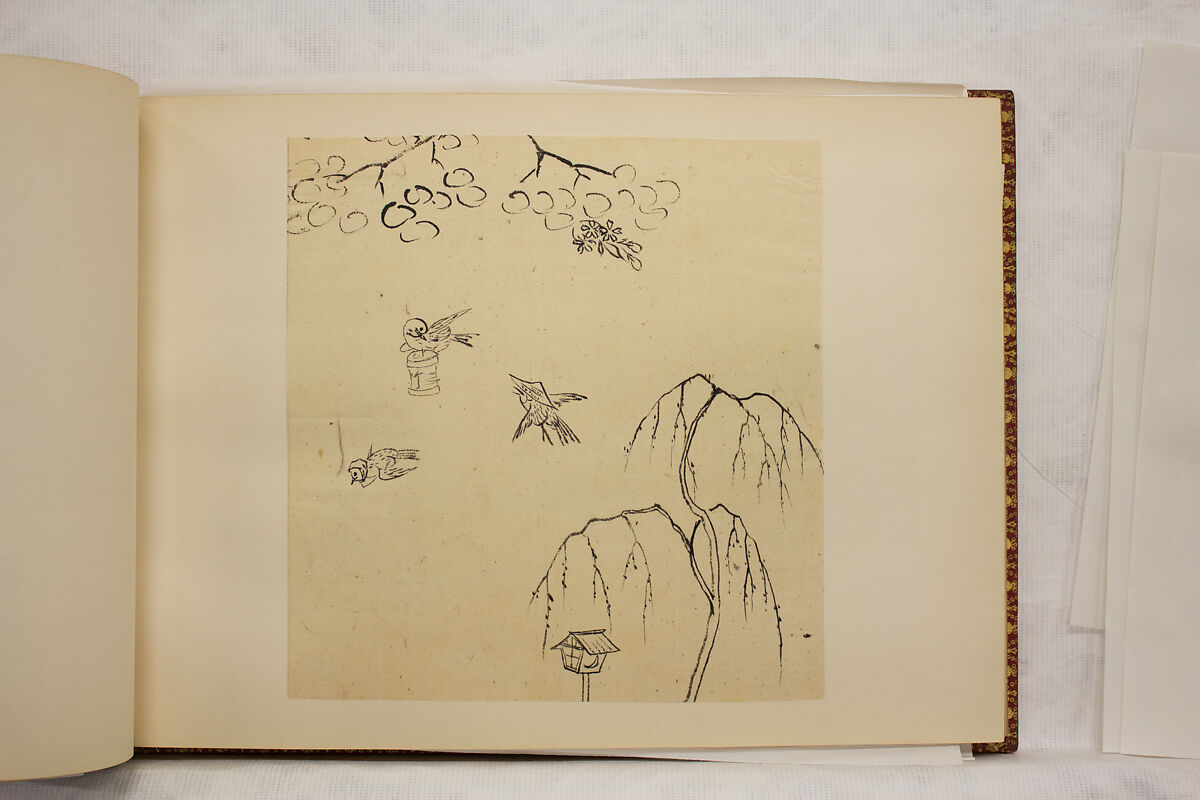 Album of Sketches and Drawings, Unidentified artist, Album; ink and color on paper, Japan
