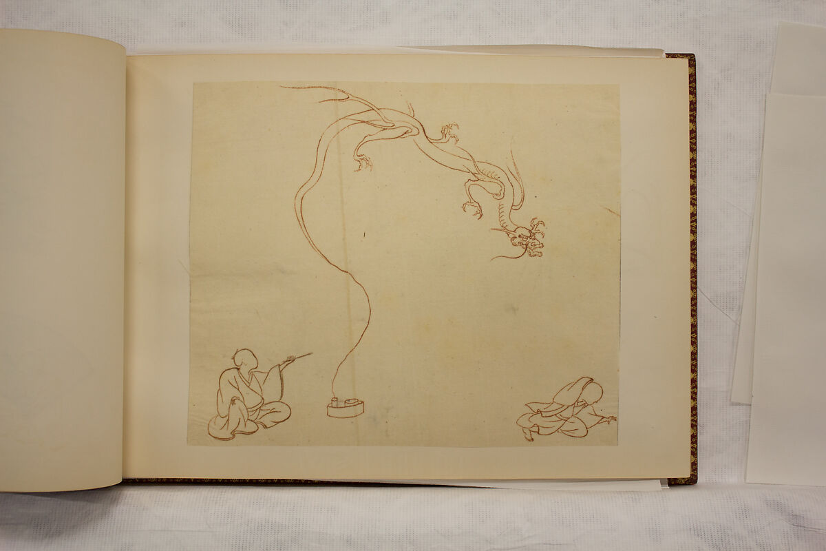 Album of Sketches and Drawings, Unidentified artist, Album; ink and color on paper, Japan