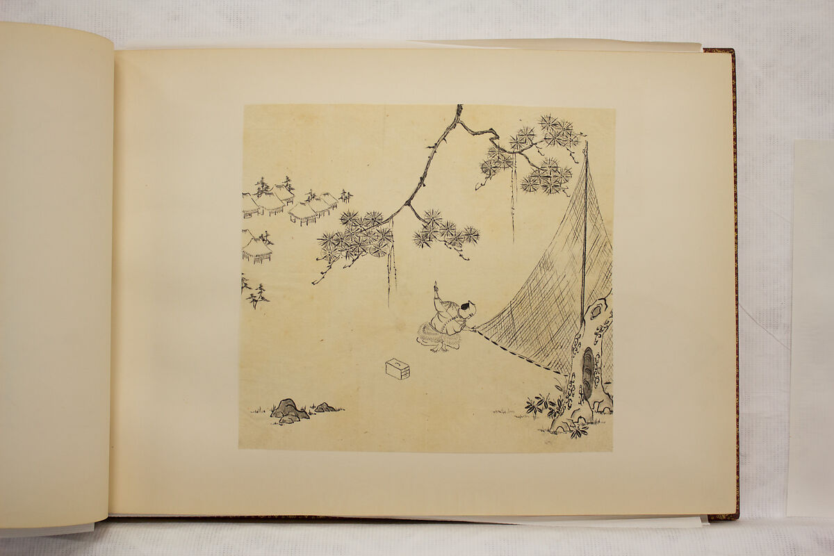 Album of Sketches and Drawings, Unidentified artist, Album; ink and color on paper, Japan