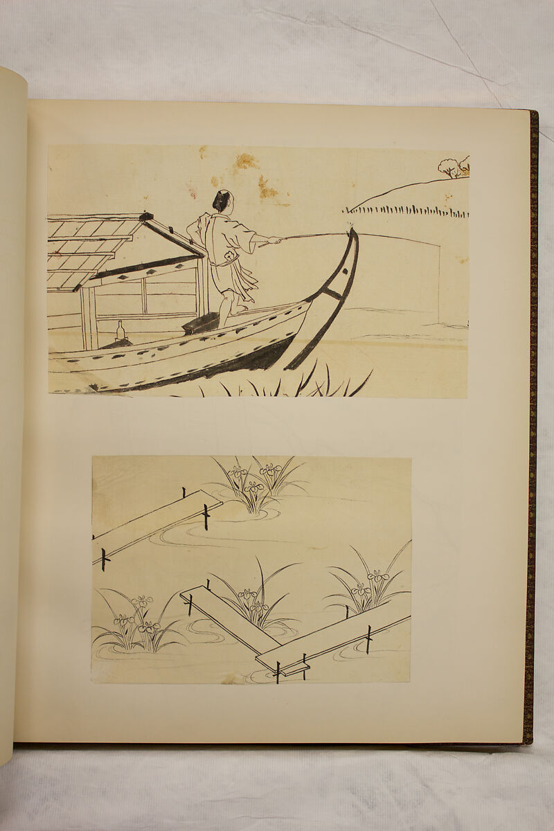 Album of Sketches and Drawings, Unidentified artist, Album; ink and color on paper, Japan