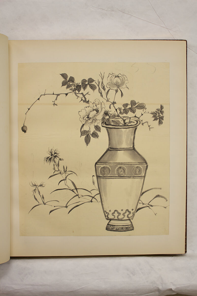 Album of Sketches and Drawings, Unidentified artist, Album; ink and color on paper, Japan