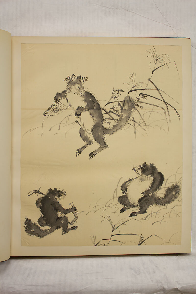 Album of Sketches and Drawings, Unidentified artist, Album; ink and color on paper, Japan