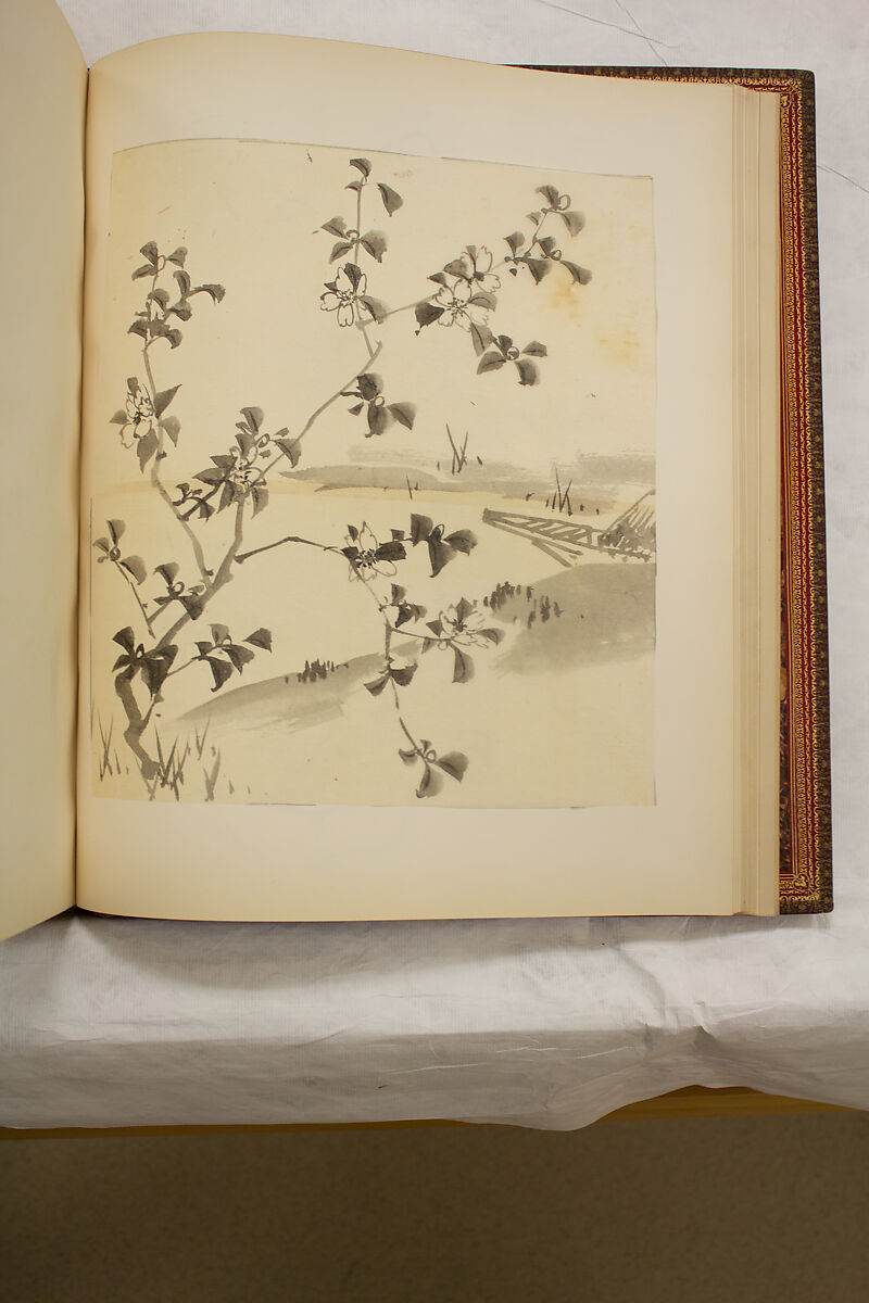 Album of Sketches and Drawings, Unidentified artist, Album; ink and color on paper, Japan