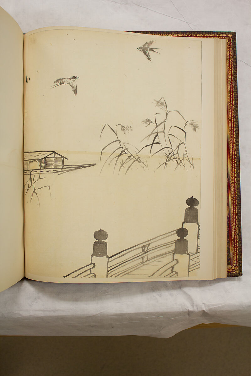 Album of Sketches and Drawings, Unidentified artist, Album; ink and color on paper, Japan