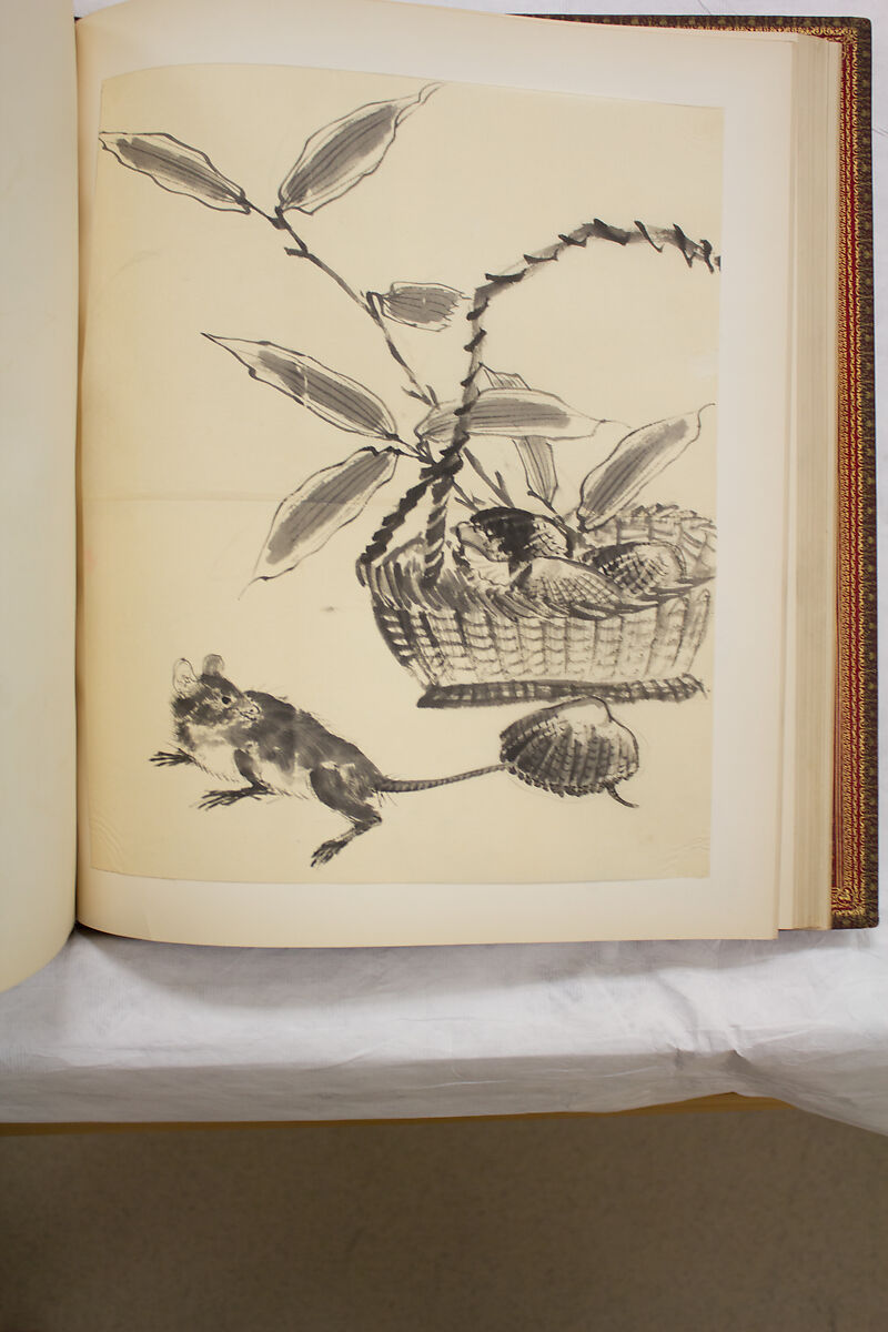 Album of Sketches and Drawings, Unidentified artist, Album; ink and color on paper, Japan