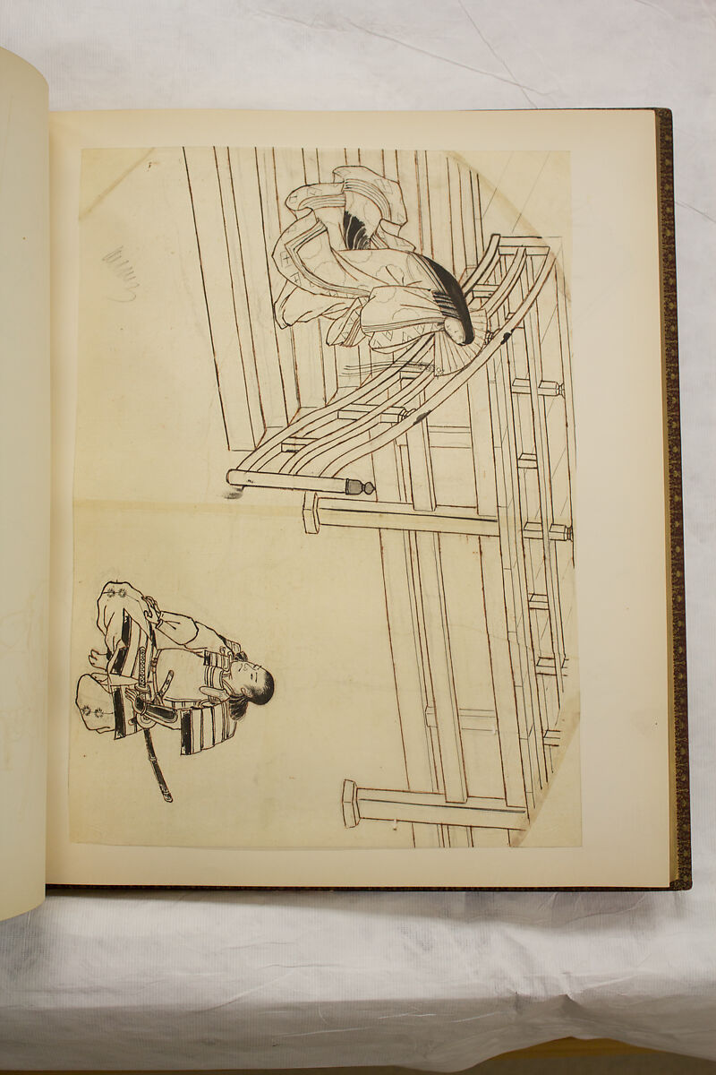 Album of Sketches and Drawings, Unidentified artist, Album; ink and color on paper, Japan