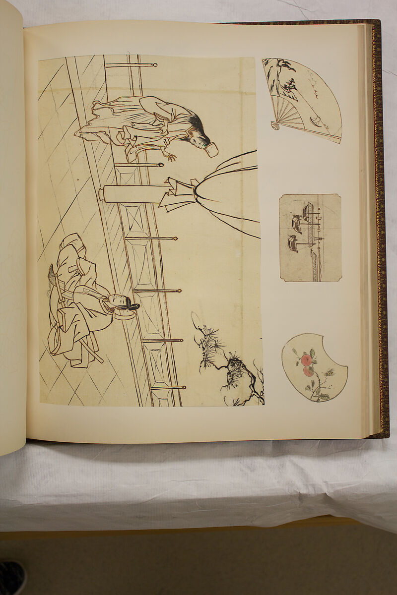 Album of Sketches and Drawings, Unidentified artist, Album; ink and color on paper, Japan