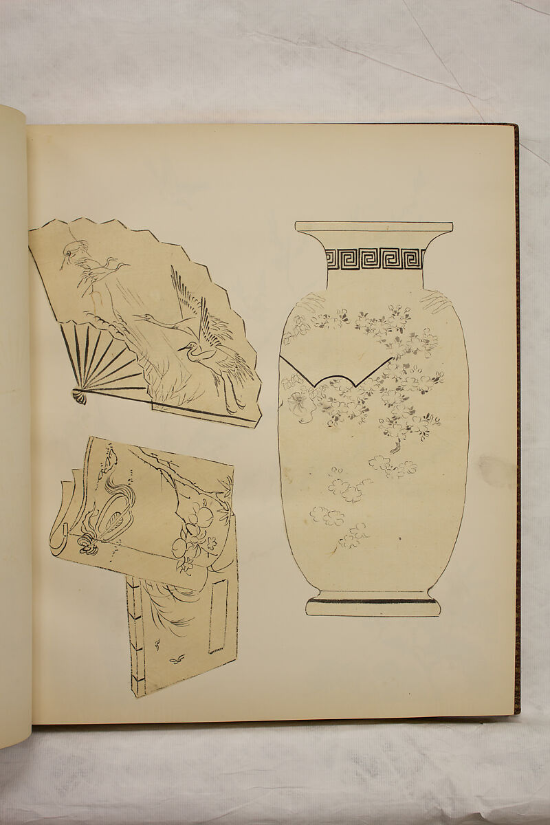 Album of Sketches and Drawings, Unidentified artist, Album; ink and color on paper, Japan
