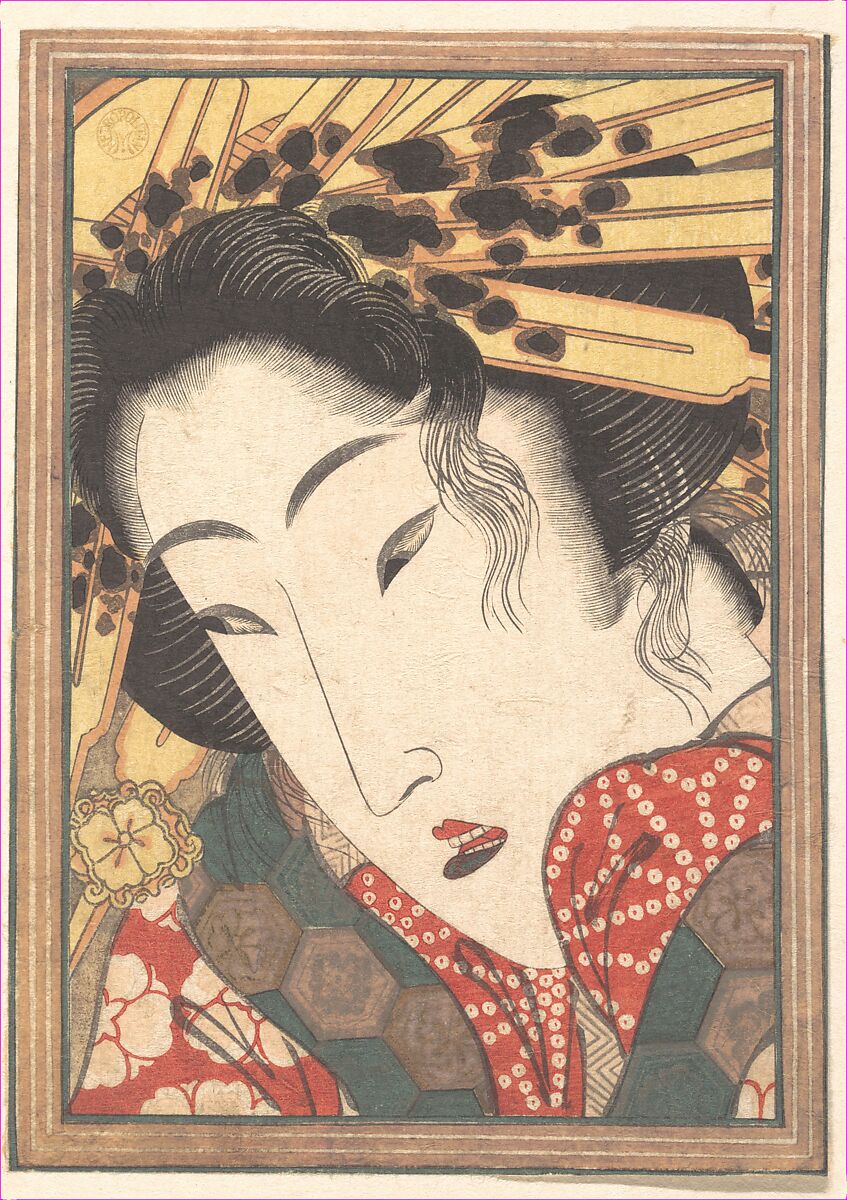 Rejected Geisha from Passions Cooled by Springtime Snow, Keisai Eisen (Japanese, 1790–1848), Woodblock print; ink and color on paper, Japan 