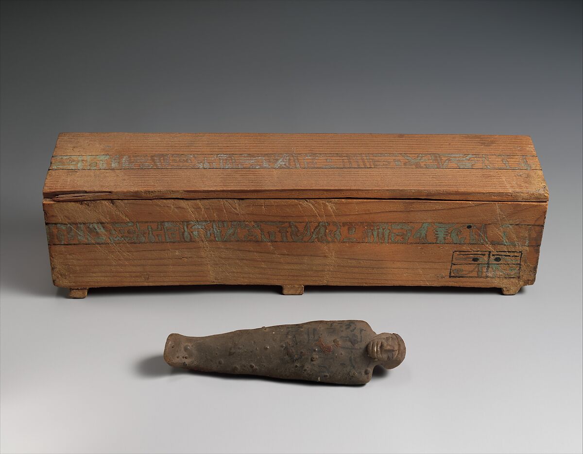 Funerary figurine of Saiah, Wax