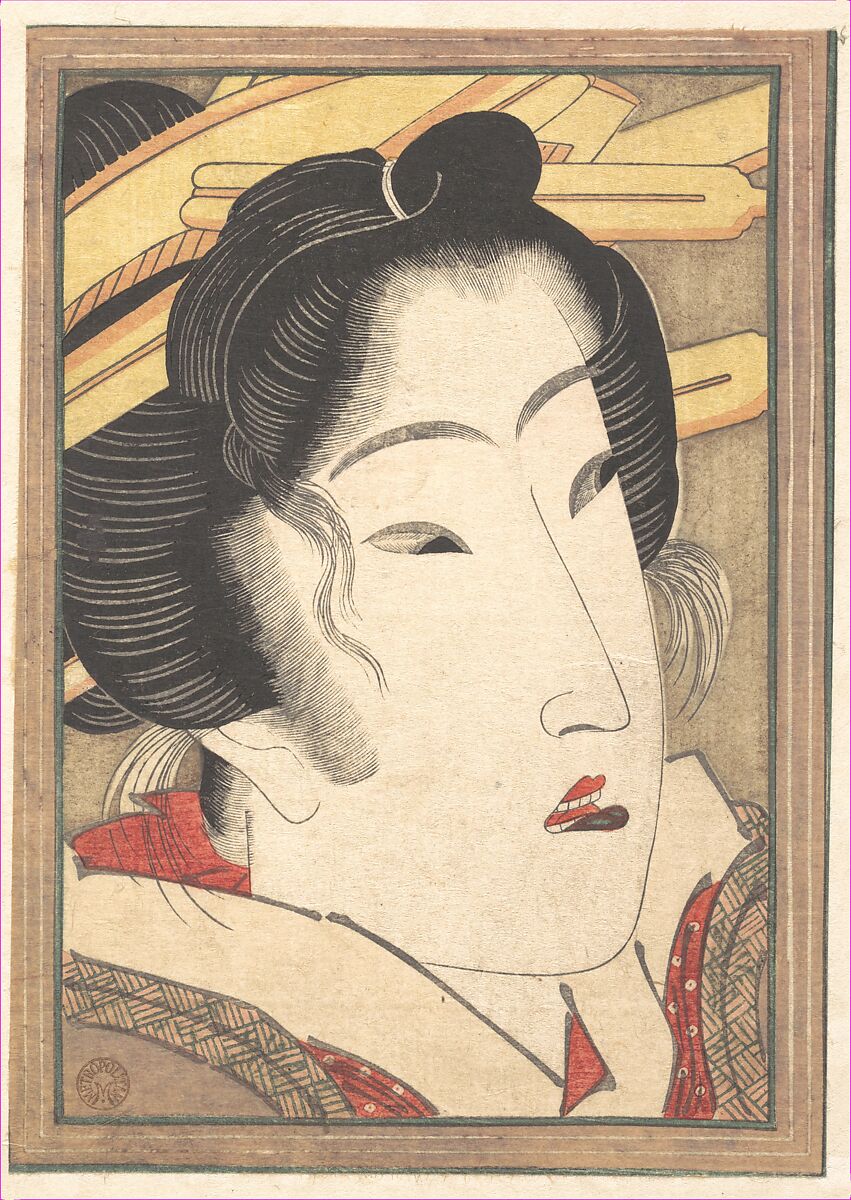 Rejected Geisha from Passions Cooled by Springtime Snow, Keisai Eisen (Japanese, 1790–1848), Woodblock print; ink and color on paper, Japan 