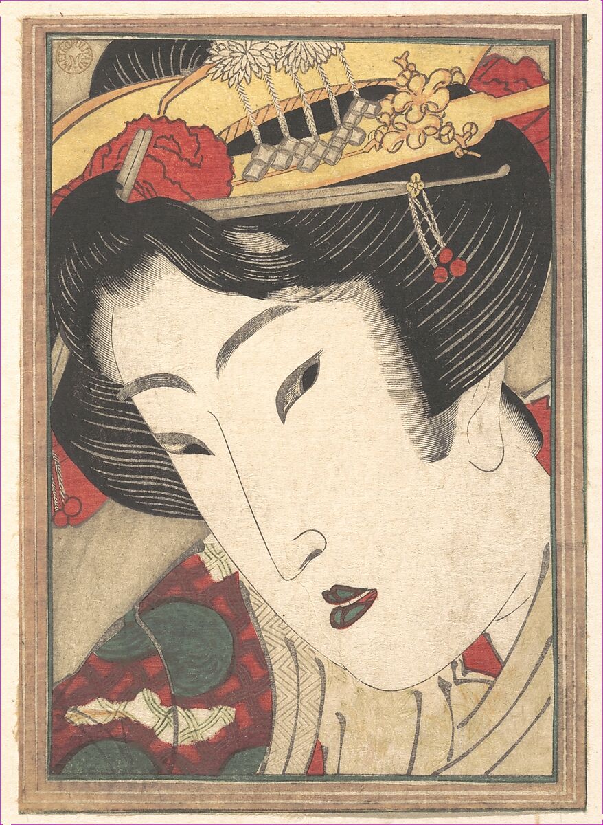 Rejected Geisha from Passions Cooled by Springtime Snow, Keisai Eisen (Japanese, 1790–1848), Woodblock print; ink and color on paper, Japan 