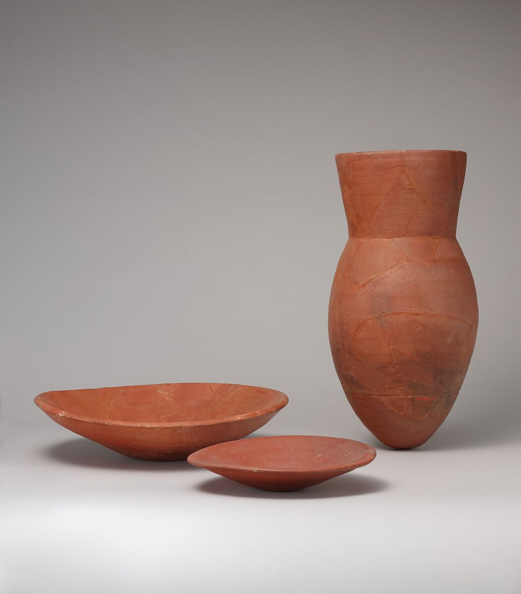 Dish from Tutankhamun's Embalming Cache, Pottery, hematite wash