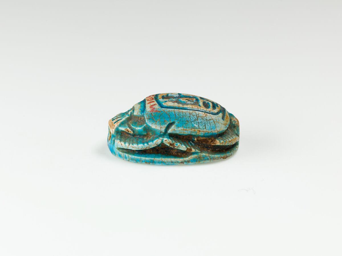 Scarab of Ramesses II, Glazed steatite