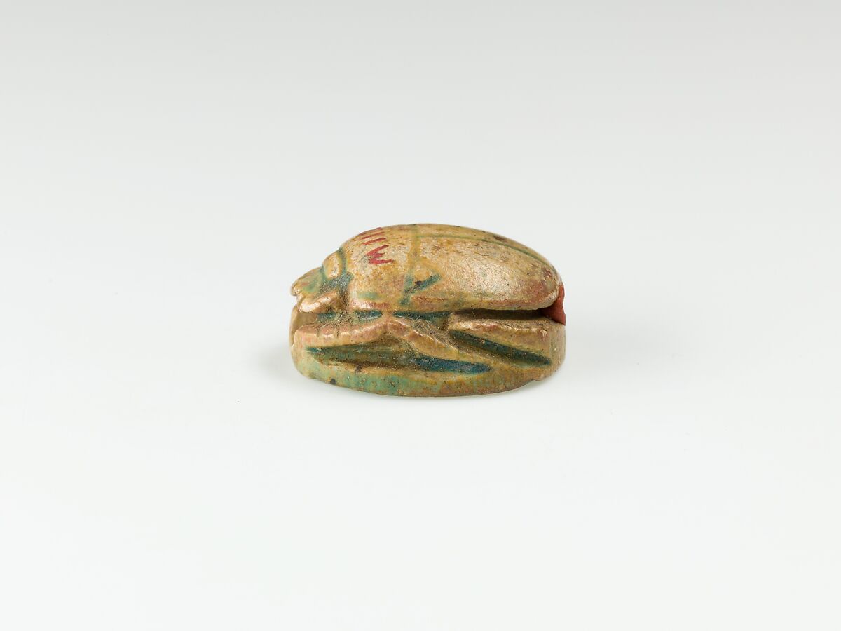 Scarab of Ramesses II, Glazed steatite