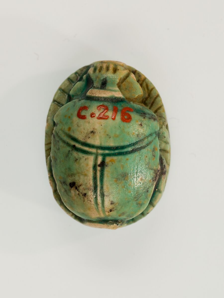 Scarab of Ramesses II, Glazed steatite