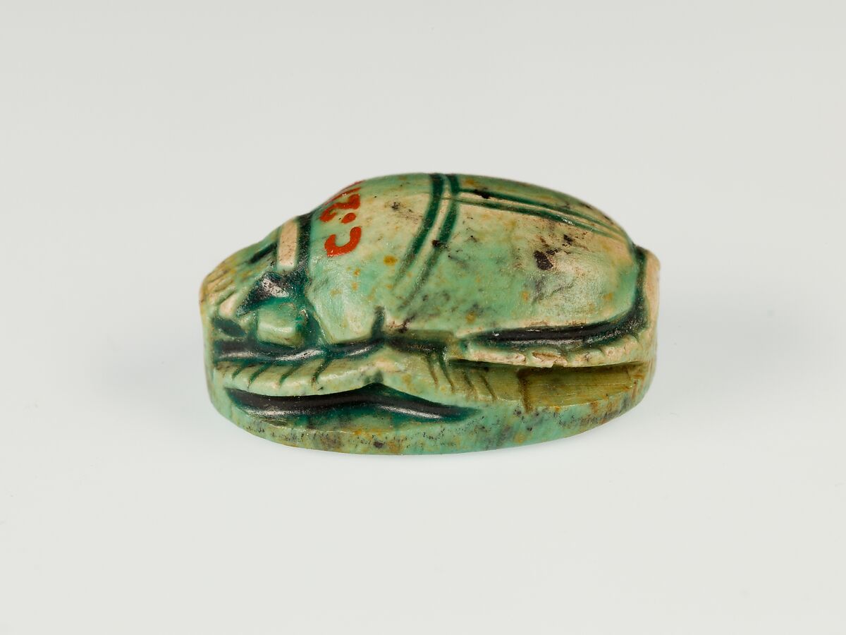 Scarab of Ramesses II, Glazed steatite