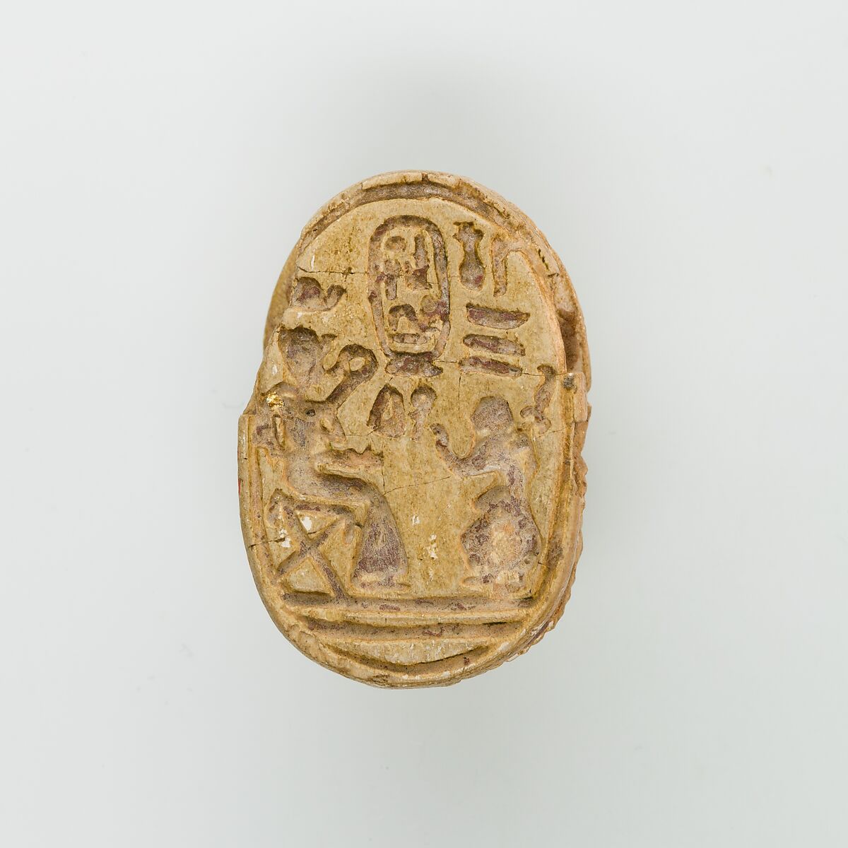 Scarab of Ramesses II, Glazed steatite 