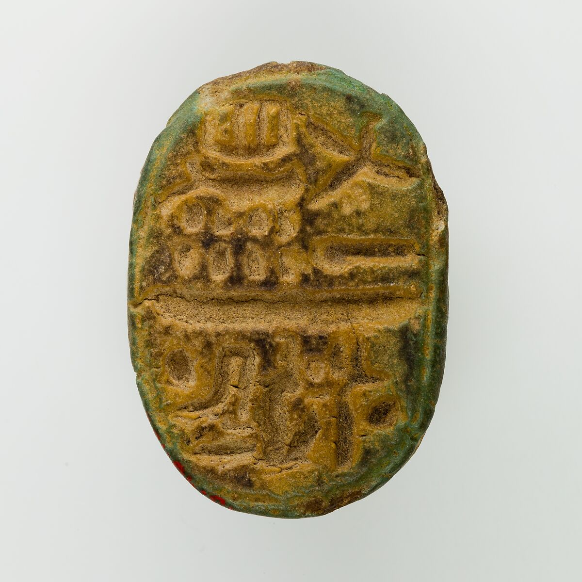 Scarab of Ramesses II, Faience 